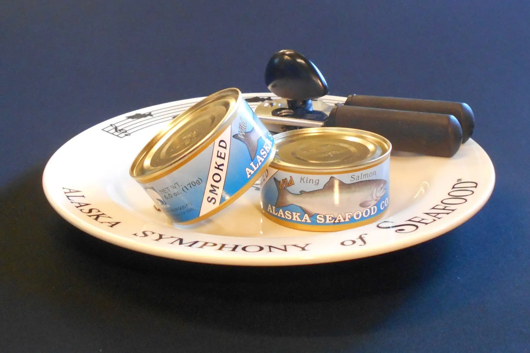 Smoked King Salmon Can
